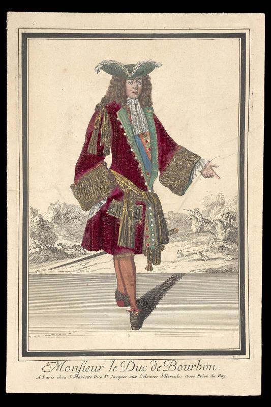Monsieur le Duc de Bourbon (dressed print)