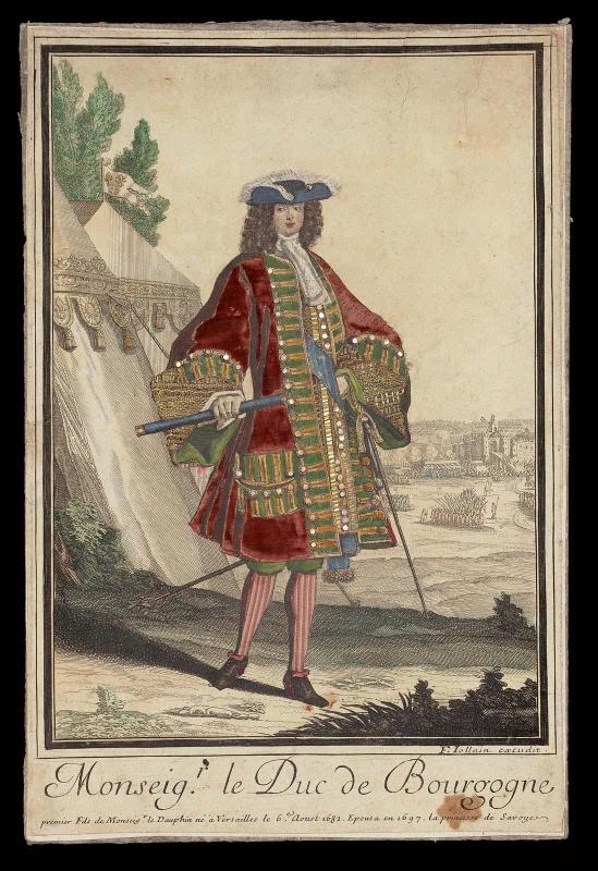 Monseig.r le Duc de Bourgogne (dressed print)