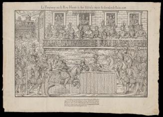 Le Tournoy ou le Roy Henri II fut blessé a mort le dernier de Juin, 1559. From series: Histoires diverses.