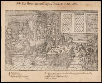 Le mort du Roy Henry deuxieme aux tournelles à Paris, le X Juillet, 1559. From series: Histoires diverses.