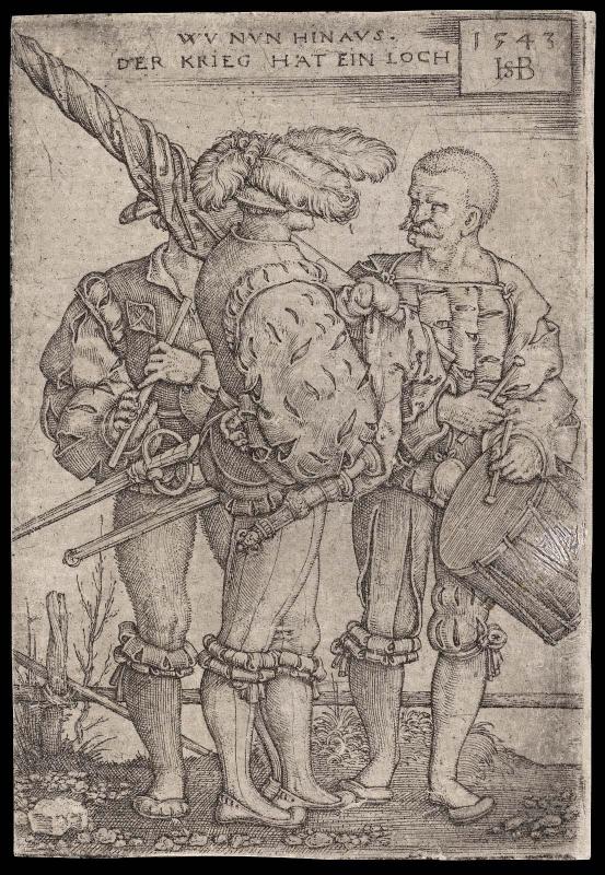 Fähnrich, Trommler und Pfeifer