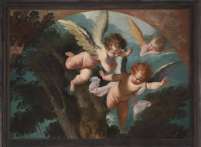 Upper Section of Saint Sebastian Tended by Saint Irene and Her Maid