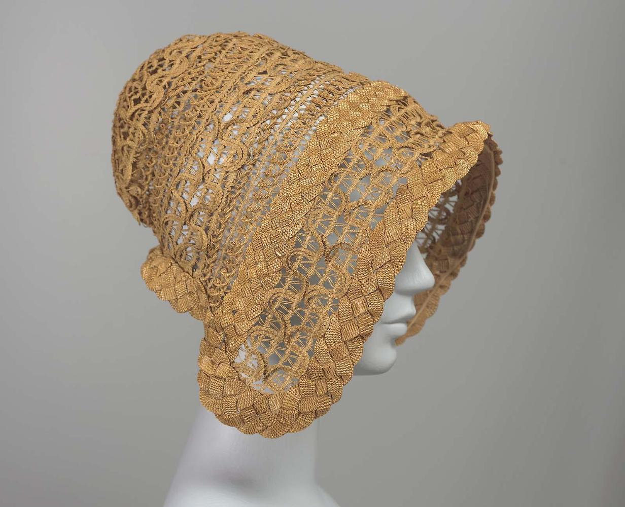 A woman's poke bonnet