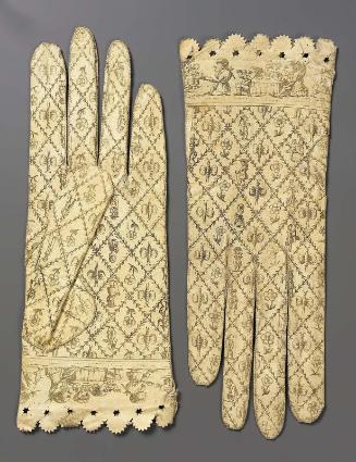 Pair of ecclesiastical gloves