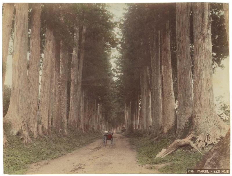 View of the Nikkokaido (Nikko Road) at Imaichi