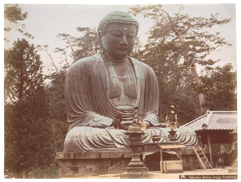 View of the Great Buddha at Hase, Kamakura
