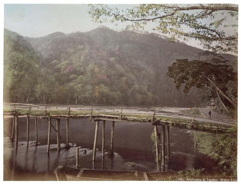 View of Togetsu Bridge at Arashiyama, near Kyoto