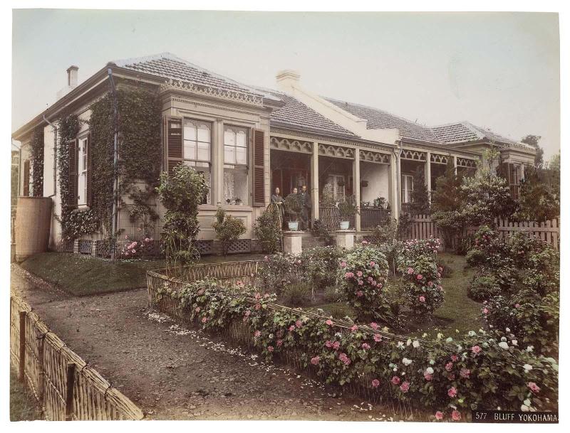 View of Western-style House on the Bluff, Yokohama