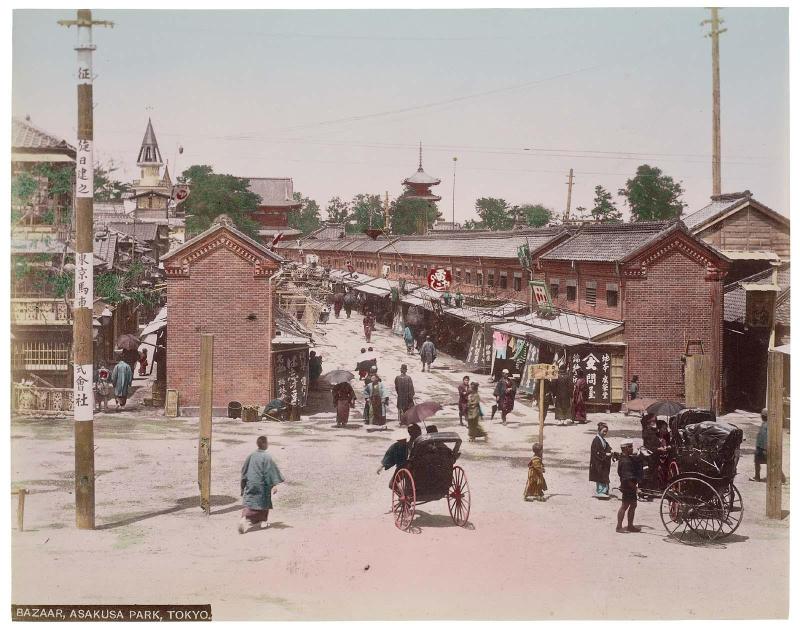 View of the Nakamise, Asakusa