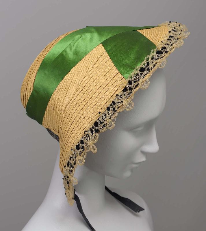 Leghorn straw bonnet