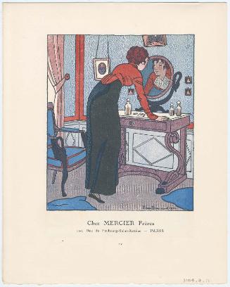 "Chez Mercier Frères," advertisement from Gazette du Bon Ton, Volume 1, No. 2, p. IV