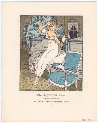 "Chez Mercier Frères," advertisement from Gazette du Bon Ton, Volume 1, No. 4, p. IV