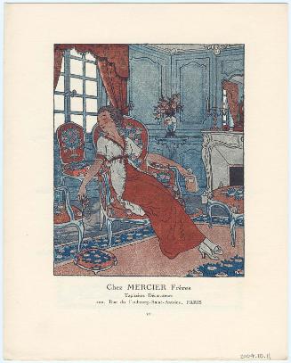 "Chez Mercier Frères," advertisement from Gazette du Bon Ton, Volume 1, No. 5, p. IV