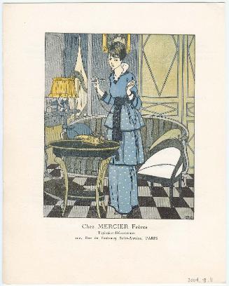 "Chez Mercier Frères," advertisement from Gazette du Bon Ton, Volume 1, No. 1, p. IV