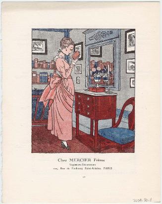 "Chez Mercier Frères," advertisement from Gazette du Bon Ton, Volume 1, No. 3, p. IV