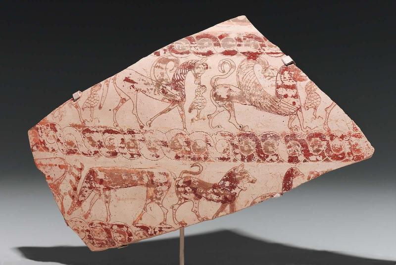 Fragment from two-handled jar (amphora) with friezes of animals