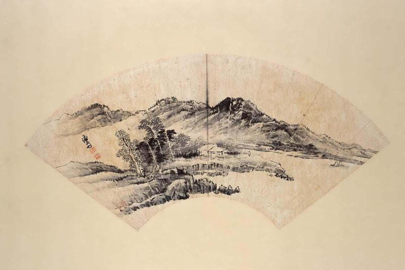 Album Leaf, Fan Painting: Morning Scene