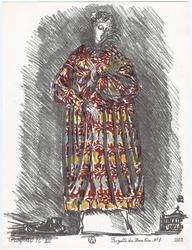 "Modes de Printemps. Soieries de Bianchini-Férier & Cie," croquis VIII from Gazette du Bon Ton, Volume 1, No. 1