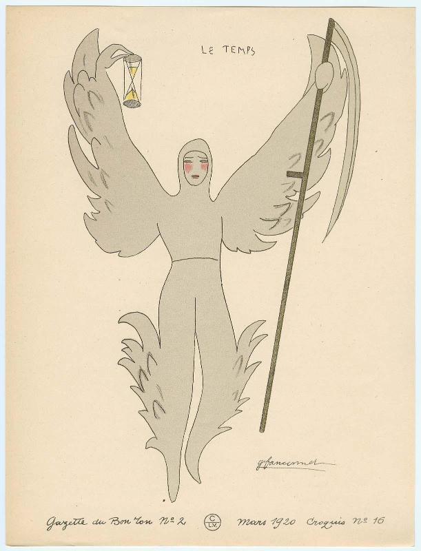 "Maquettes de Costumes pour le 'Conte d'Hiver,'" croquis 16 from Gazette du Bon Ton, Volume 1, No. 2
