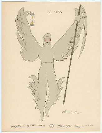 "Maquettes de Costumes pour le 'Conte d'Hiver,'" croquis 16 from Gazette du Bon Ton, Volume 1, No. 2