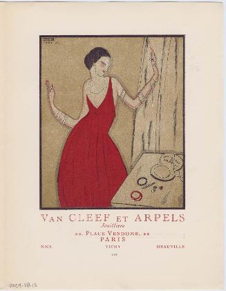 "Van Cleef et Arpels," advertisement from Gazette du Bon Ton, Volume 1, No. 3, p. XIX