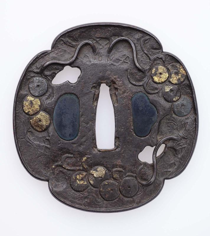 Tsuba with design of stylized pine
