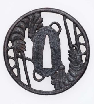 Tsuba with design of crayfish