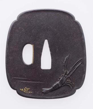 Tsuba with design of a crayfish