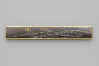 Kozuka with design of birds and waves