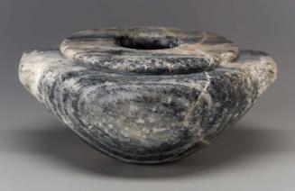 Squat shouldered jar with handles