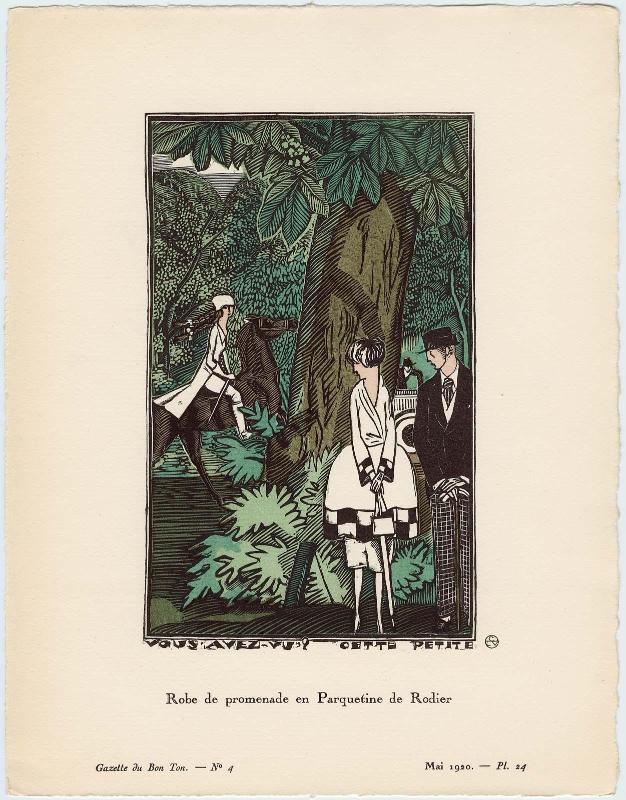 "Vous Avez-Vu?... Cette Petite...," plate 24 from Gazette du Bon Ton, Volume 1, No. 4
