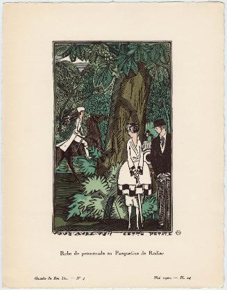 "Vous Avez-Vu?... Cette Petite...," plate 24 from Gazette du Bon Ton, Volume 1, No. 4