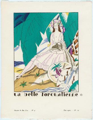 "La Belle Torquatienne," plate 25 from Gazette du Bon Ton, Volume 1, No. 4
