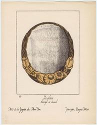 "Aménagement d'Une Loge d'Actrice," croquis 25 from Gazette du Bon Ton, Volume 1, No. 5