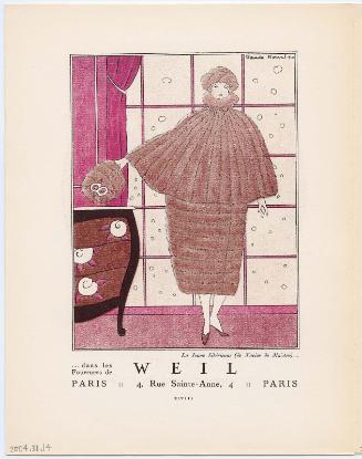"La Jeune Sibérienne (de Xavier de Maistre)... dans les Fourrures de Weil," advertisement from Gazette du Bon Ton, Volume 2, No. 6, p. XLVIII