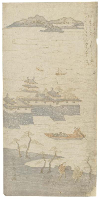 Clearing Weather at Awazu (Awazu seiran), first state, from an untitled series of Eight Views of Ômi (Ômi hakkei)