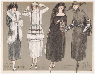 "La Mode pour l'Automne 1920," croquis XXXIII from Gazette du Bon Ton, Volume 2, No. 7