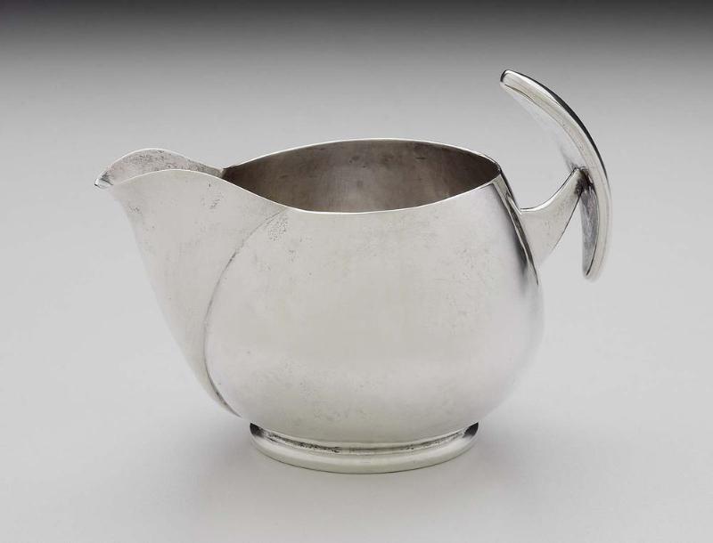Creamer, part of a three-piece tea set