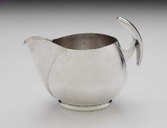 Creamer, part of a three-piece tea set