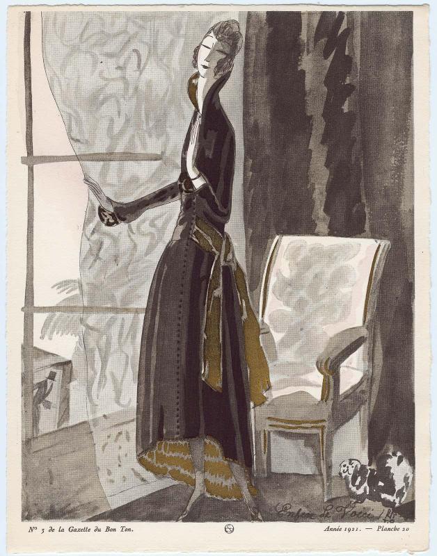 "Enfin!... Le Voici!," plate 20 from Gazette du Bon Ton, Volume 1, No. 3
