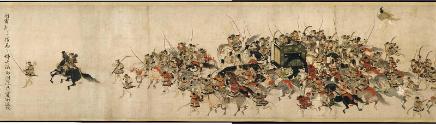 Rebel chiefs leading carriages bearing the retired Emperor and his sister to the Imperial Palac…