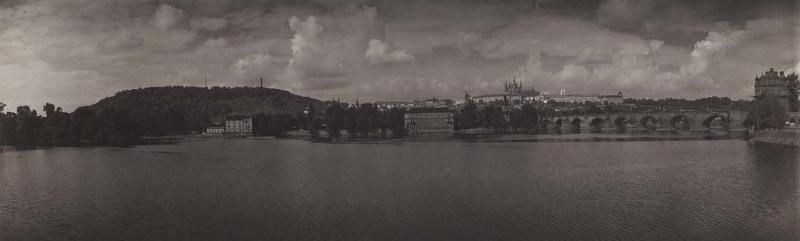 View of Castle from Smetanova Embankment Praque