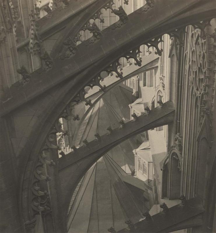 Cathedral of Saint Vitus, south side, with a View of the Flying Buttresses and Roofs of the Choir Chapels from the portfolio Svàty Vit (Saint Vitus)