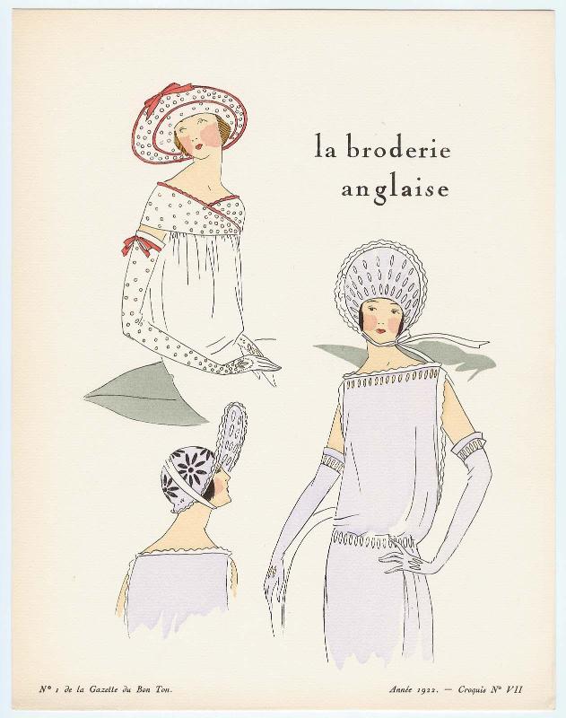 "Album des Dames, Leurs Modes et Leurs Frivolités," croquis VII from Gazette du Bon Ton, Volume 1, No. 1