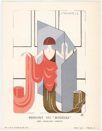 "Pendant Les 'Modèles' - Chez Madeleine Vionnet," plate 20 from Gazette du Bon Ton, Volume 1, No. 3