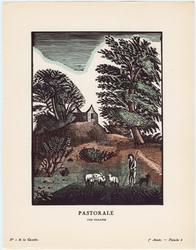 "Pastorale - Par Galanis," plate 6 from Gazette du Bon Ton, No. 1