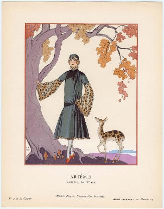 "Artémis - Manteau, de Worth," plate 29 from Gazette du Bon Ton, No. 4