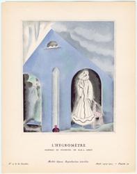 "L'Hygromètre - Manteau de fourrure, de Max-A. Leroy," plate 32 from Gazette du Bon Ton, No. 4