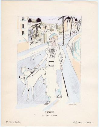 "Cannes - Par Roger Chastel," plate 31 from Gazette du Bon Ton, No. 6