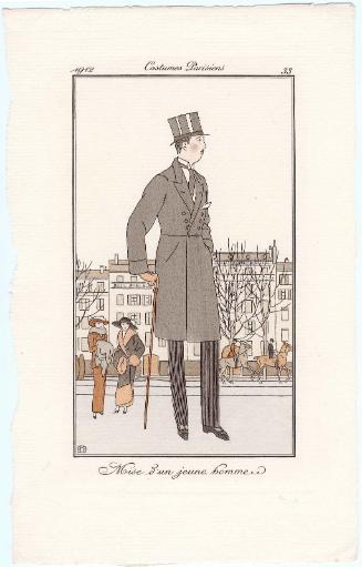 "Mise d'un jeune homme," plate 33 from Journal des Dames et des Modes